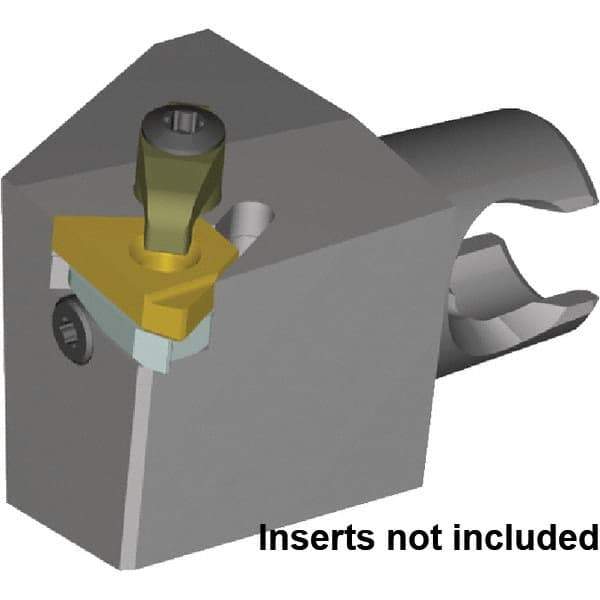 Kennametal - Insert Style LT16ER, 25mm Head Length, Left Hand Cut, External Modular Threading Cutting Unit Head - System Size KM20, 17mm Center to Cutting Edge, Series LT Threading - Best Tool & Supply