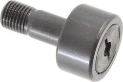 Accurate Bushing - 7/8" Roller Diam x 1/2" Width, 3/8" Stud Diam x 7/8" Length, Stud Cam Follower - Steel, 3/8" Thread Length, 3/8-24 Thread, 1-3/8" OAL, 2,140 Lb Dynamic Cap, 2,260 Lb Static Cap - Best Tool & Supply