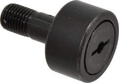 Accurate Bushing - 1-1/8" Roller Diam x 5/8" Width, 7/16" Stud Diam x 1" Length, Stud Cam Follower - Steel, 1/2" Thread Length, 7/16-20 Thread, 1-5/8" OAL, 3,030 Lb Dynamic Cap, 3,100 Lb Static Cap - Best Tool & Supply