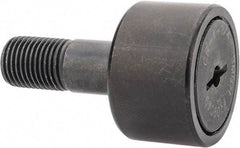 Accurate Bushing - 1-1/4" Roller Diam x 3/4" Width, 1/2" Stud Diam x 1-1/4" Length, Stud Cam Follower - Steel, 5/8" Thread Length, 1/2-20 Thread, 2" OAL, 4,470 Lb Dynamic Cap, 4,300 Lb Static Cap - Best Tool & Supply