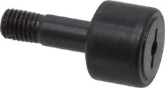 Accurate Bushing - 5/8" Roller Diam x 7/16" Width, 1/4" Stud Diam x 3/4" Length, Stud Cam Follower - Steel, 5/16" Thread Length, 1/4-28 Thread, 1-3/16" OAL, 1,320 Lb Dynamic Cap, 1,250 Lb Static Cap - Best Tool & Supply