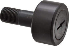 Accurate Bushing - 1-5/8" Roller Diam x 7/8" Width, 5/8" Stud Diam x 1-1/2" Length, Stud Cam Follower - Steel, 3/4" Thread Length, 5/8-18 Thread, 2-3/8" OAL, 5,560 Lb Dynamic Cap, 5,730 Lb Static Cap - Best Tool & Supply