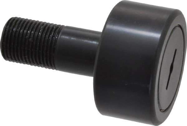 Accurate Bushing - 1-7/8" Roller Diam x 1" Width, 3/4" Stud Diam x 1-3/4" Length, Stud Cam Follower - Steel, 7/8" Thread Length, 3/4-16 Thread, 2-3/4" OAL, 7,870 Lb Dynamic Cap, 7,950 Lb Static Cap - Best Tool & Supply