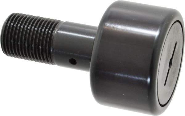 Accurate Bushing - 2" Roller Diam x 1-1/4" Width, 7/8" Stud Diam x 2" Length, Stud Cam Follower - Steel, 1" Thread Length, 7/8-14 Thread, 3-1/4" OAL, 10,370 Lb Dynamic Cap, 10,700 Lb Static Cap - Best Tool & Supply