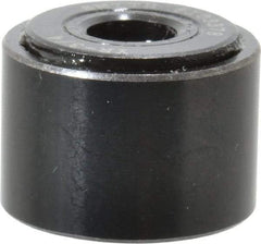 Accurate Bushing - 1/4" Bore, 3/4" Roller Diam x 1/2" Roller Width, Steel Yoke Cam Follower - 2,140 Lb Dynamic Load Capacity, 9/16" Overall Width - Best Tool & Supply