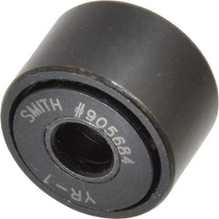 Accurate Bushing - 5/16" Bore, 1" Roller Diam x 5/8" Roller Width, Steel Yoke Cam Follower - 3,030 Lb Dynamic Load Capacity, 11/16" Overall Width - Best Tool & Supply