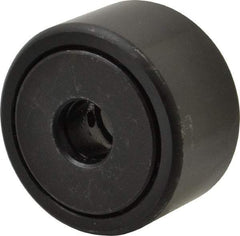 Accurate Bushing - 1/2" Bore, 1-3/4" Roller Diam x 1" Roller Width, Steel Yoke Cam Follower - 7,870 Lb Dynamic Load Capacity, 1-1/16" Overall Width - Best Tool & Supply