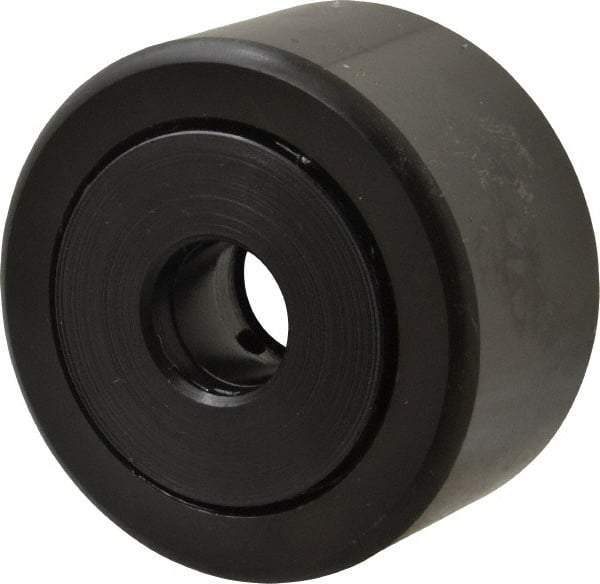 Accurate Bushing - 5/8" Bore, 2-1/4" Roller Diam x 1-1/4" Roller Width, Steel Yoke Cam Follower - 10,370 Lb Dynamic Load Capacity, 1-5/16" Overall Width - Best Tool & Supply