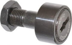 Accurate Bushing - 22mm Roller Diam x 12mm Width, 10mm Stud Diam x 23mm Length, Stud Cam Follower - Steel, 12mm Thread Length, M10x1 Thread, 36mm OAL, 5,700 N Dynamic Cap, 6,500 N Static Cap - Best Tool & Supply