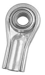 Alinabal - 1/4" ID, Female Spherical Rod End - 1/4-28 LH, Carbon Steel with Steel Raceway - Best Tool & Supply