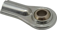 Alinabal - 3/8" ID, Female Spherical Rod End - 3/8-24 LH, Carbon Steel with Steel Raceway - Best Tool & Supply