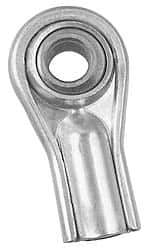 Alinabal - 3/8" ID, Female Spherical Rod End - 3/8-24 LH, Carbon Steel with Nylon Raceway - Best Tool & Supply