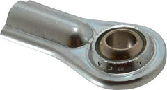 Alinabal - 3/8" ID, Female Spherical Rod End - 3/8-24 RH, Carbon Steel with Nylon Raceway - Best Tool & Supply