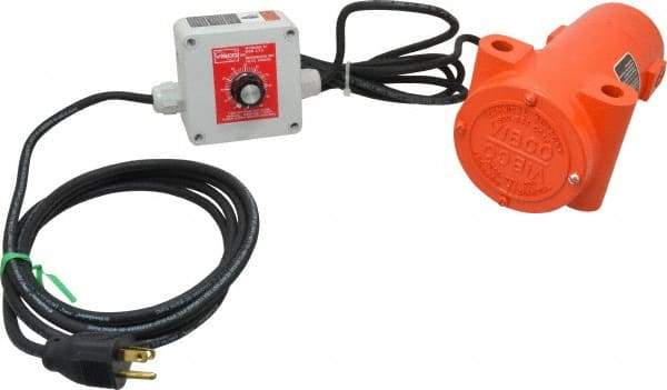 Vibco - 1 Phase, 2.6 Amp, 115 Volt, 8-3/16" Long, Electric Vibrators - 0 to 200 Lbs. Force, 70 Decibels - Best Tool & Supply