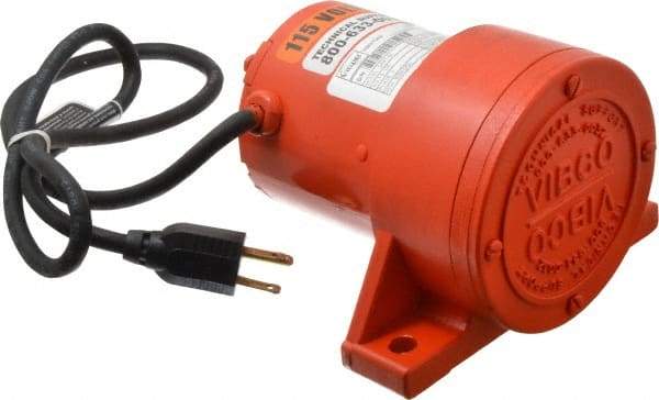 Vibco - 1 Phase, 1.7 Amp, 115 Volt, 5-3/8" Long, Electric Vibrators - 0 to 80 Lbs. Force, 50 Decibels - Best Tool & Supply