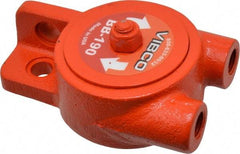 Vibco - ,250 Lb. Force, 11 Cubic Feet per Minute, 15,500 RPM, 77 Decibel, Pneumatic Vibrator - 4-1/8" Long x 2" Wide x 2-9/16" High, 1/4 Port Inlet, 1/4 Port Outlet - Best Tool & Supply