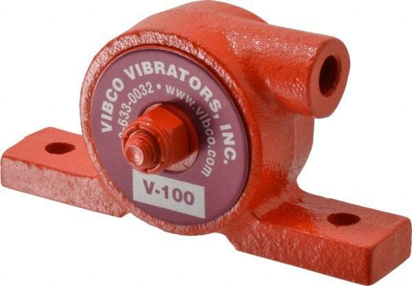 Vibco - 55 Lb. Force, 6 Cubic Feet per Minute, 24,000 RPM, 75 Decibel, Pneumatic Vibrator - 3-7/8" Long x 3/4" Wide x 2" High, 1/8 Port Inlet, 1/8 Port Outlet - Best Tool & Supply