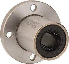 Value Collection - 5/8" ID, Round Flanged Single Linear Bearing - 1-1/8" OD - Best Tool & Supply