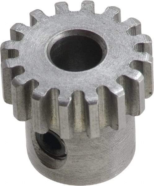 Boston Gear - 5 Pitch, 4" Pitch Diam, 20 Tooth Spur Gear - 1-3/4" Face Width, 1-1/16" Bore Diam, 3.38" Hub Diam, 14.5° Pressure Angle, Steel - Best Tool & Supply