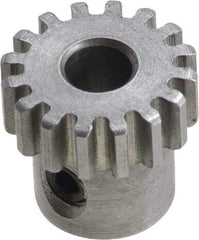 Boston Gear - 5 Pitch, 4" Pitch Diam, 20 Tooth Spur Gear - 1-3/4" Face Width, 1-1/16" Bore Diam, 3.38" Hub Diam, 14.5° Pressure Angle, Steel - Best Tool & Supply