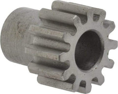 Boston Gear - 20 Pitch, 0.6" Pitch Diam, 12 Tooth Spur Gear - 3/8" Face Width, 5/16" Bore Diam, 0.46" Hub Diam, 14.5° Pressure Angle, Steel - Best Tool & Supply