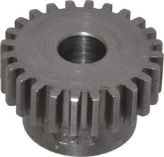 Boston Gear - 20 Pitch, 1.2" Pitch Diam, 24 Tooth Spur Gear - 3/8" Face Width, 3/8" Bore Diam, 0.92" Hub Diam, 14.5° Pressure Angle, Steel - Best Tool & Supply