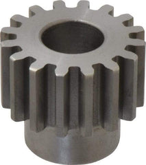 Boston Gear - 12 Pitch, 1.333" Pitch Diam, 16 Tooth Spur Gear - 3/4" Face Width, 5/8" Bore Diam, 0.99" Hub Diam, 14.5° Pressure Angle, Steel - Best Tool & Supply