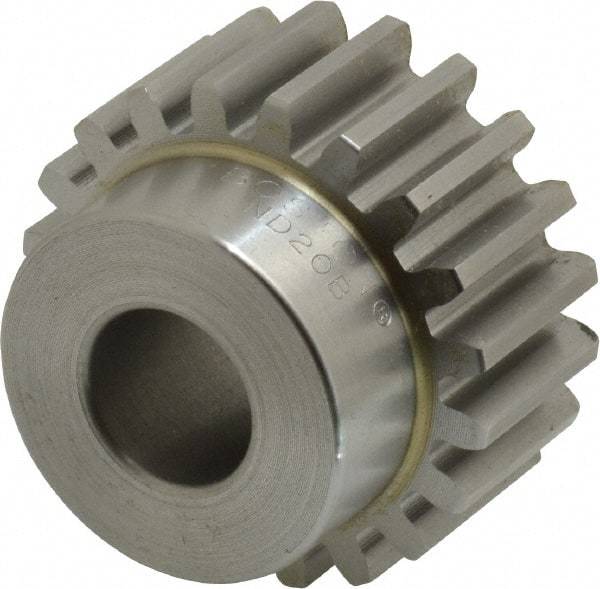 Boston Gear - 12 Pitch, 1.667" Pitch Diam, 20 Tooth Spur Gear - 3/4" Face Width, 5/8" Bore Diam, 1.32" Hub Diam, 14.5° Pressure Angle, Steel - Best Tool & Supply