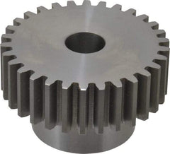 Boston Gear - 10 Pitch, 3" Pitch Diam, 30 Tooth Spur Gear - 1" Face Width, 3/4" Bore Diam, 2.02" Hub Diam, 14.5° Pressure Angle, Steel - Best Tool & Supply