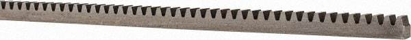 Boston Gear - 1/4" Face Width, 4 Feet Long, 1/4" Thick Steel Gear Rack - 24 Pitch - Best Tool & Supply