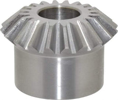 Boston Gear - 10 Pitch, 2" Pitch Diam, 20 Tooth Miter Gear - 0.45" Face Width, 3/4" Bore Diam, 1.62" Hub Diam, 20° Pressure Angle, Steel - Best Tool & Supply