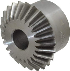 Boston Gear - 10 Pitch, 2-1/2" Pitch Diam, 25 Tooth Miter Gear - 0.56" Face Width, 3/4" Bore Diam, 2" Hub Diam, 20° Pressure Angle, Steel - Best Tool & Supply