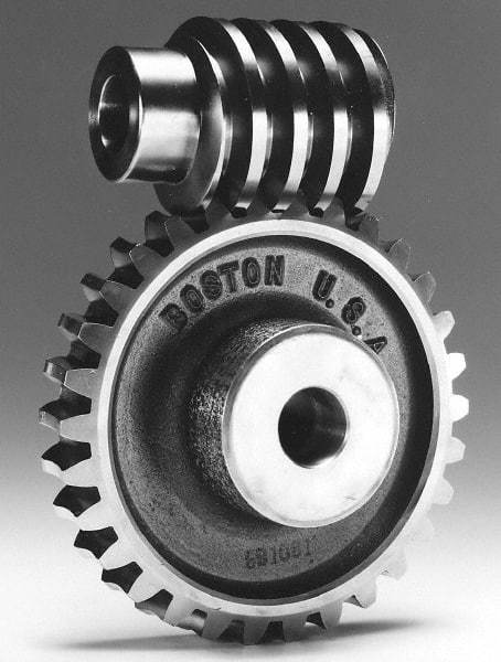 Boston Gear - 12 Pitch, 6.667" Pitch Diam, 80 Tooth Worm Gear - 5/8" Bore Diam, 14.5° Pressure Angle, Bronze - Best Tool & Supply