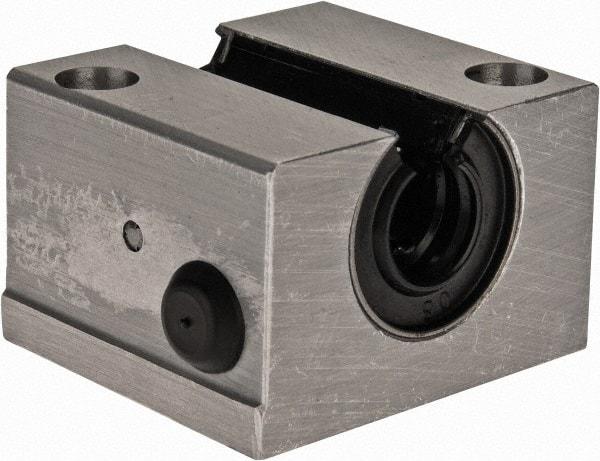 Thomson Industries - 12mm Inside Diam, 750 Lbs. Dynamic Capacity, Open Single Pillow Block Linear Bearing - 28mm Overall Height x 43" Overall Width, 23mm Btw Mount Hole Centers - Best Tool & Supply