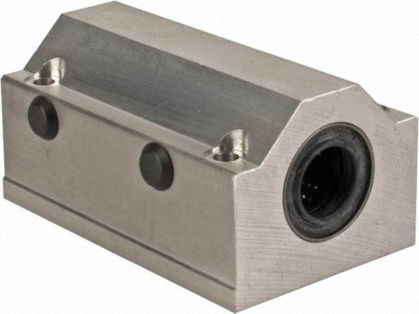 Thomson Industries - 16mm Inside Diam, 4,400 Lbs. Dynamic Capacity, Closed Twin Pillow Block Linear Bearing - 42mm Overall Height x 53mm Overall Width - Best Tool & Supply