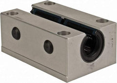 Thomson Industries - 16mm Inside Diam, 4,400 Lbs. Dynamic Capacity, Open Twin Pillow Block Linear Bearing - 35mm Overall Height x 53" Overall Width, 64mm Btw Mount Hole Centers - Best Tool & Supply