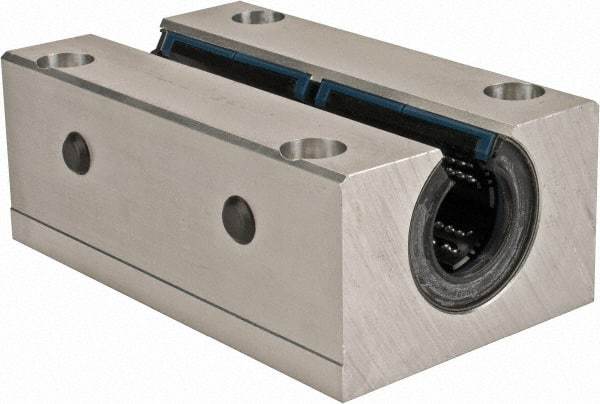 Thomson Industries - 25mm Inside Diam, 13,400 Lbs. Dynamic Capacity, Open Twin Pillow Block Linear Bearing - 51mm Overall Height x 78" Overall Width, 94mm Btw Mount Hole Centers - Best Tool & Supply