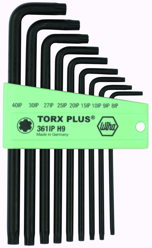 9 Piece - IP8; IP9; IP10; IP15; IP20; IP25; IP27; IP30; IP40 - TorxPlus L-Key Long Arm Set - Best Tool & Supply