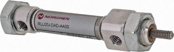 Norgren - 1/2" Stroke x 5/16" Bore Double Acting Air Cylinder - 10-32 Port, 5-40 Rod Thread - Best Tool & Supply