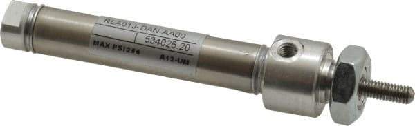 Norgren - 1-1/2" Stroke Double Acting Air Cylinder - 10-32 Port, 10-32 Rod Thread - Best Tool & Supply