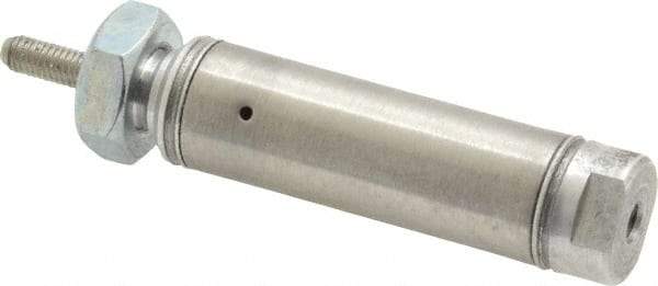 Norgren - 1/2" Stroke x 9/16" Bore Single Acting Air Cylinder - 10-32 Port, 10-32 Rod Thread - Best Tool & Supply