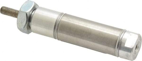 Norgren - 1/2" Stroke x 9/16" Bore Double Acting Air Cylinder - 10-32 Port, 10-32 Rod Thread - Best Tool & Supply