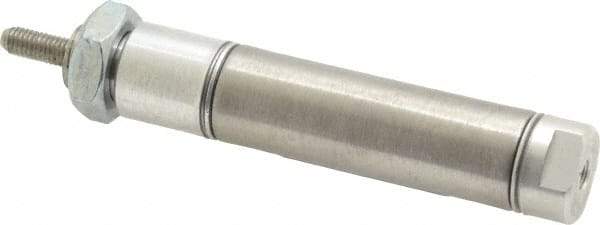 Norgren - 1" Stroke x 9/16" Bore Double Acting Air Cylinder - 10-32 Port, 10-32 Rod Thread - Best Tool & Supply