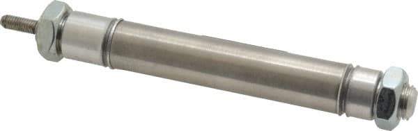 Norgren - 2" Stroke x 9/16" Bore Double Acting Air Cylinder - 10-32 Port, 10-32 Rod Thread - Best Tool & Supply