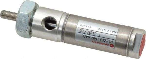 Norgren - 1/2" Stroke x 3/4" Bore Double Acting Air Cylinder - 1/8 Port, 1/4-28 Rod Thread - Best Tool & Supply