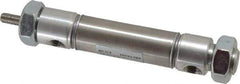 Norgren - 1" Stroke x 3/4" Bore Double Acting Air Cylinder - 1/8 Port, 1/4-28 Rod Thread - Best Tool & Supply