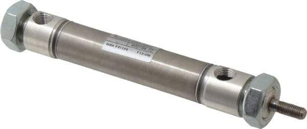 Norgren - 2" Stroke x 3/4" Bore Double Acting Air Cylinder - 1/8 Port, 1/4-28 Rod Thread - Best Tool & Supply