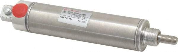 Norgren - 2" Stroke x 1-1/16" Bore Single Acting Air Cylinder - 1/8 Port, 5/16-24 Rod Thread - Best Tool & Supply