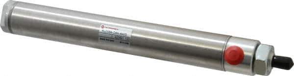 Norgren - 6" Stroke x 1-1/16" Bore Double Acting Air Cylinder - 1/8 Port, 5/16-24 Rod Thread - Best Tool & Supply