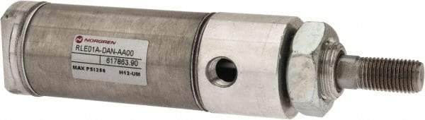 Norgren - 1" Stroke x 1-1/4" Bore Double Acting Air Cylinder - 1/8 Port, 7/16-20 Rod Thread - Best Tool & Supply